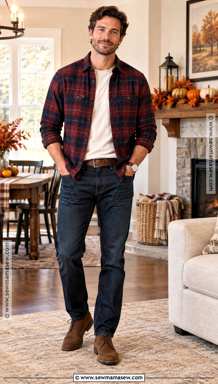Flannel Shirt Thanksgiving Outfit - 20 Mens Thanksgiving Outfit Ideas