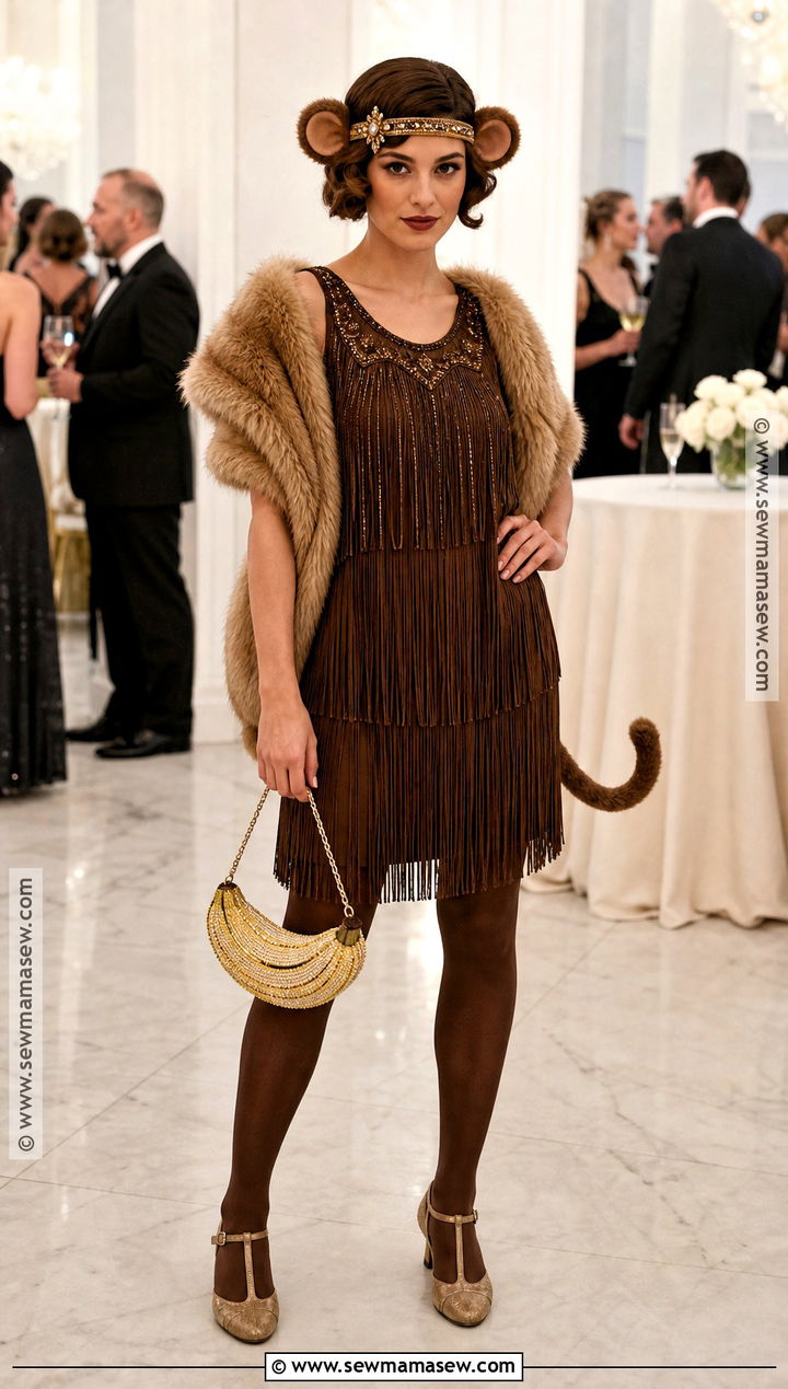 Flapper Monkey Costume - 30 Monkey Halloween Costume Ideas for Women