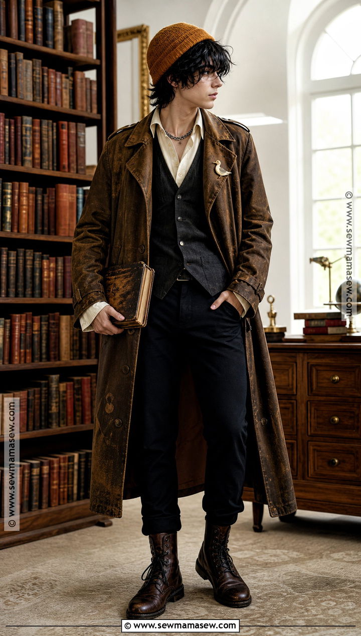 Flashback Quackity Cosplay With Brown Coat - 30 quackity cosplay ideas