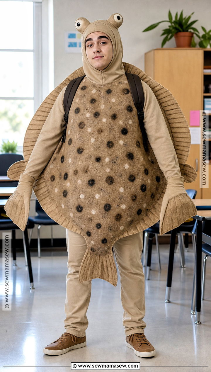 Flats The Flounder Costume - 35 spongebob character costumes