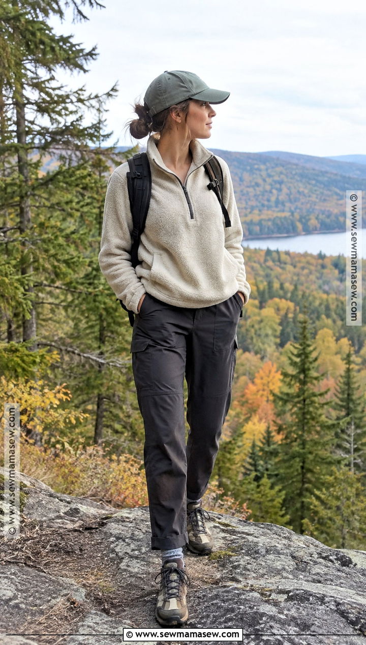 Fleece And Hiking Pants Fall Outfit - 20 Hiking Outfit Fall Ideas for Women