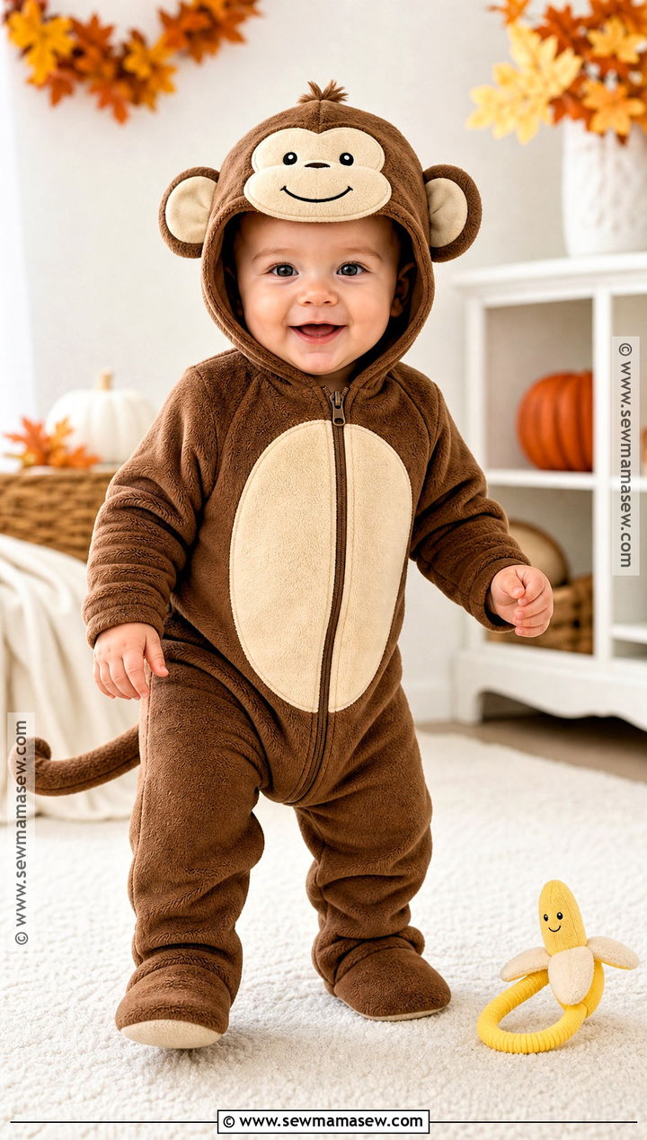Fleece Baby Monkey Costume - 30 baby monkey costume ideas
