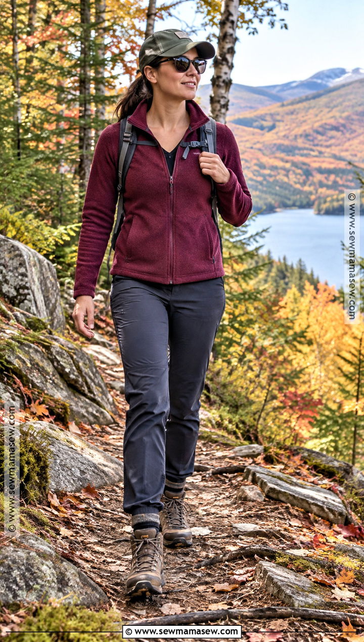 Fleece Jacket And Hiking Pants Fall Outfit - 20 outdoor fall outfits
