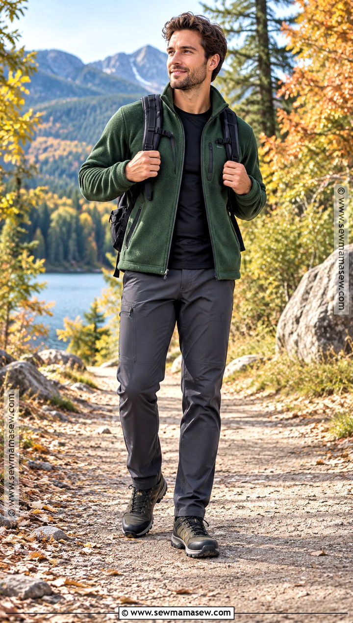 Fleece Jacket With Hiking Pants - 20 mens fall jackets