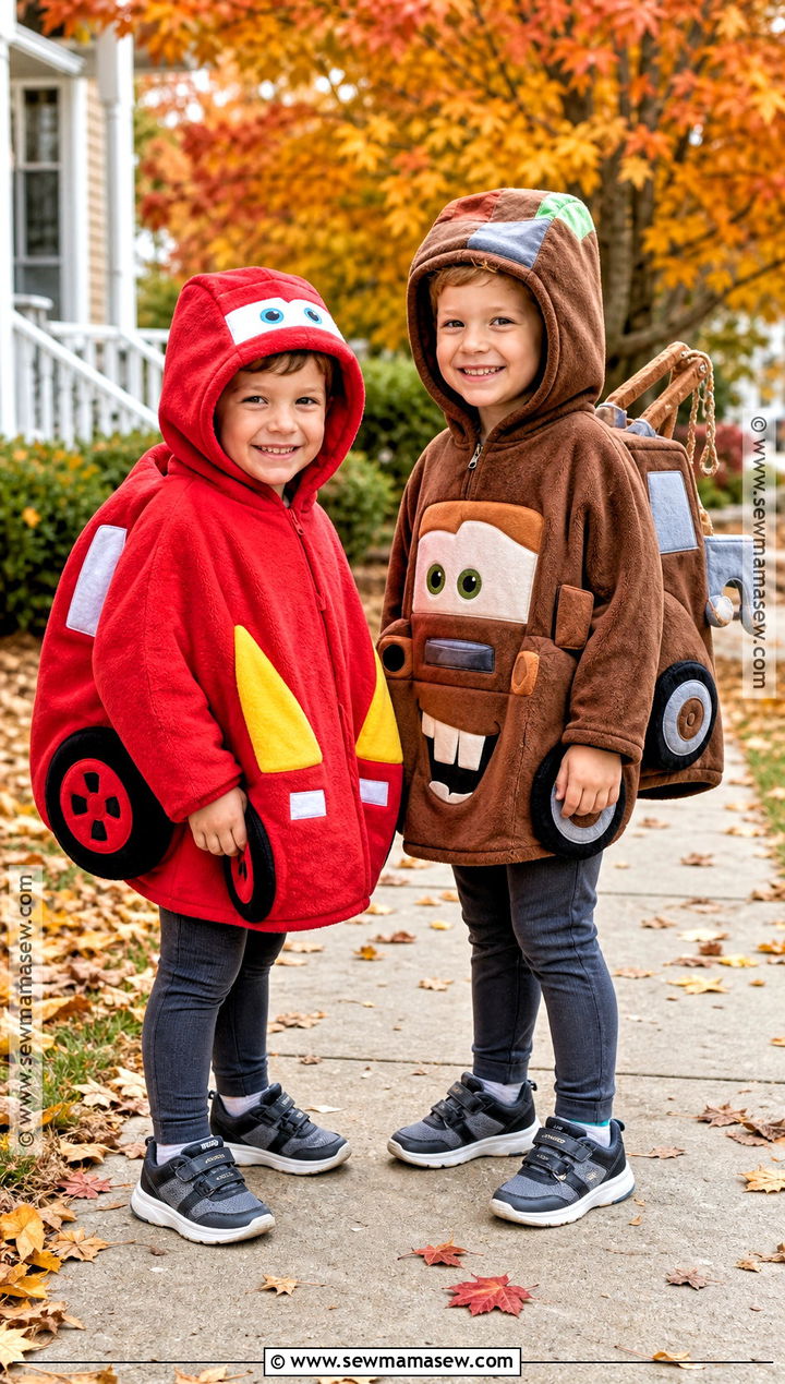 Fleece Lightning McQueen And Mater Costume - 35 lightning mcqueen and mater costume ideas