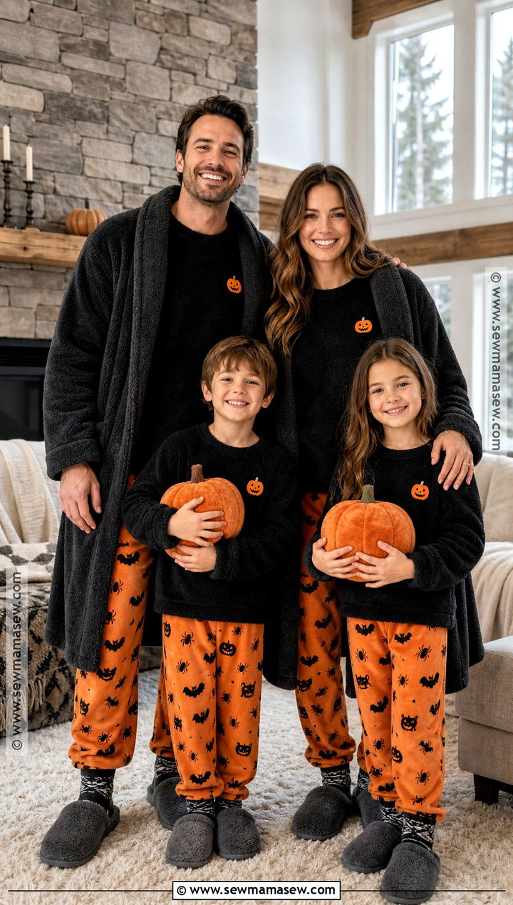 Fleece Matching Family Halloween Pajamas - 30 matching halloween pajamas