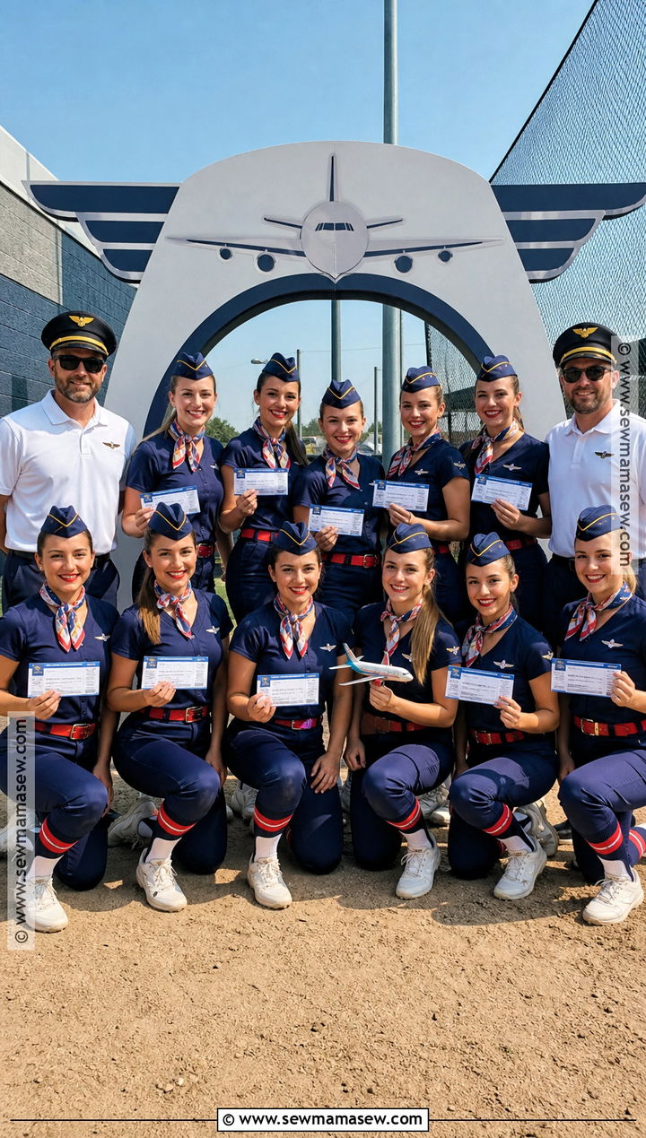 Flight Attendant Softball Team Costume - 35 softball team halloween costume ideas