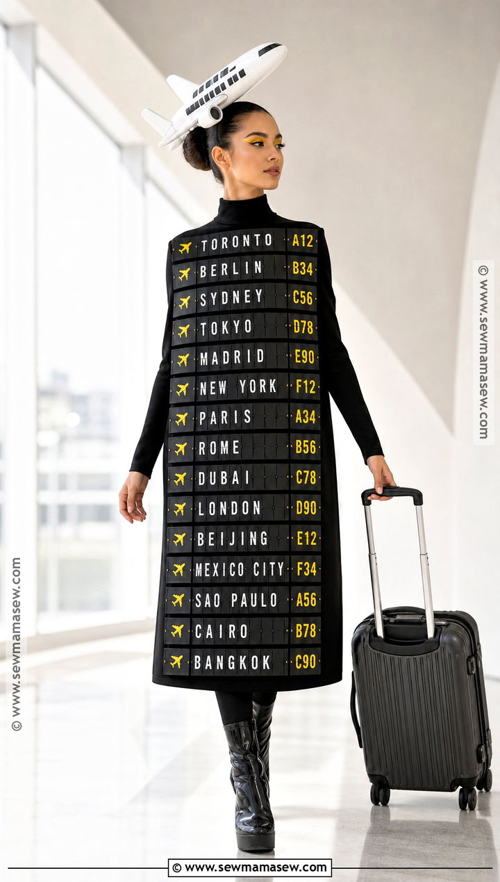 Flight Information Board Costume - 50 niche halloween costumes