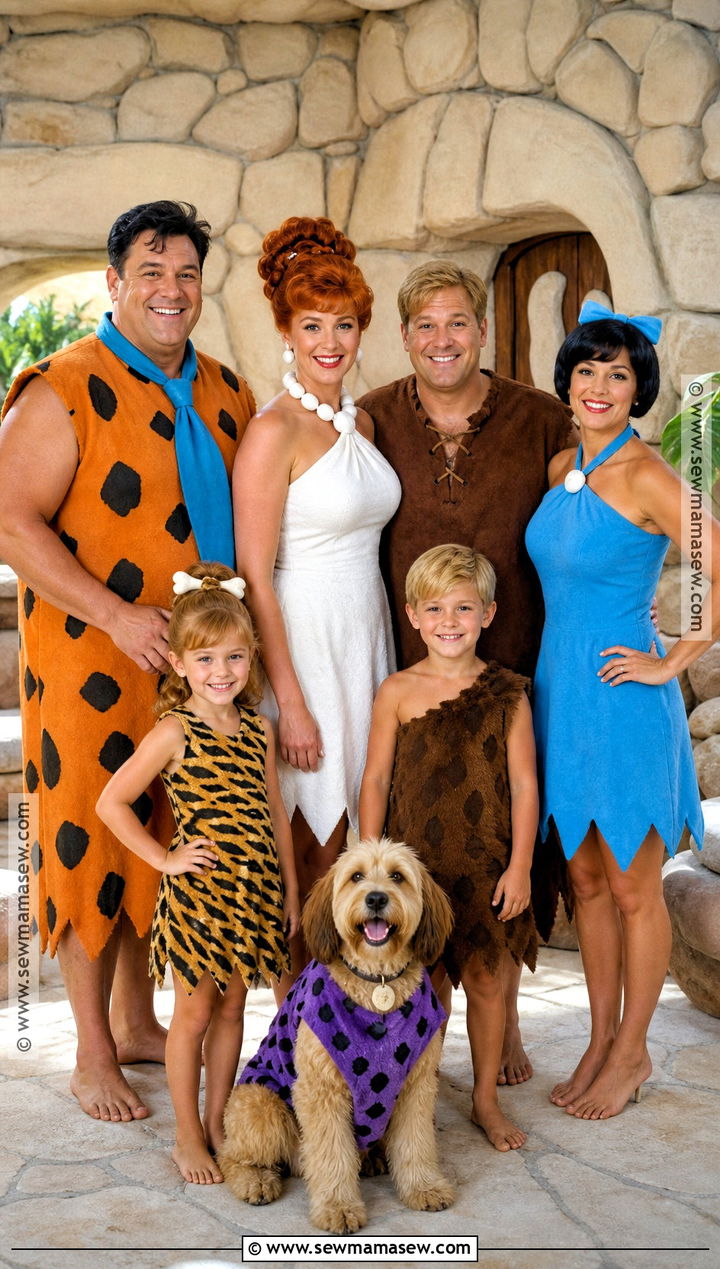 Flintstones Family Costume - 45 family costumes
