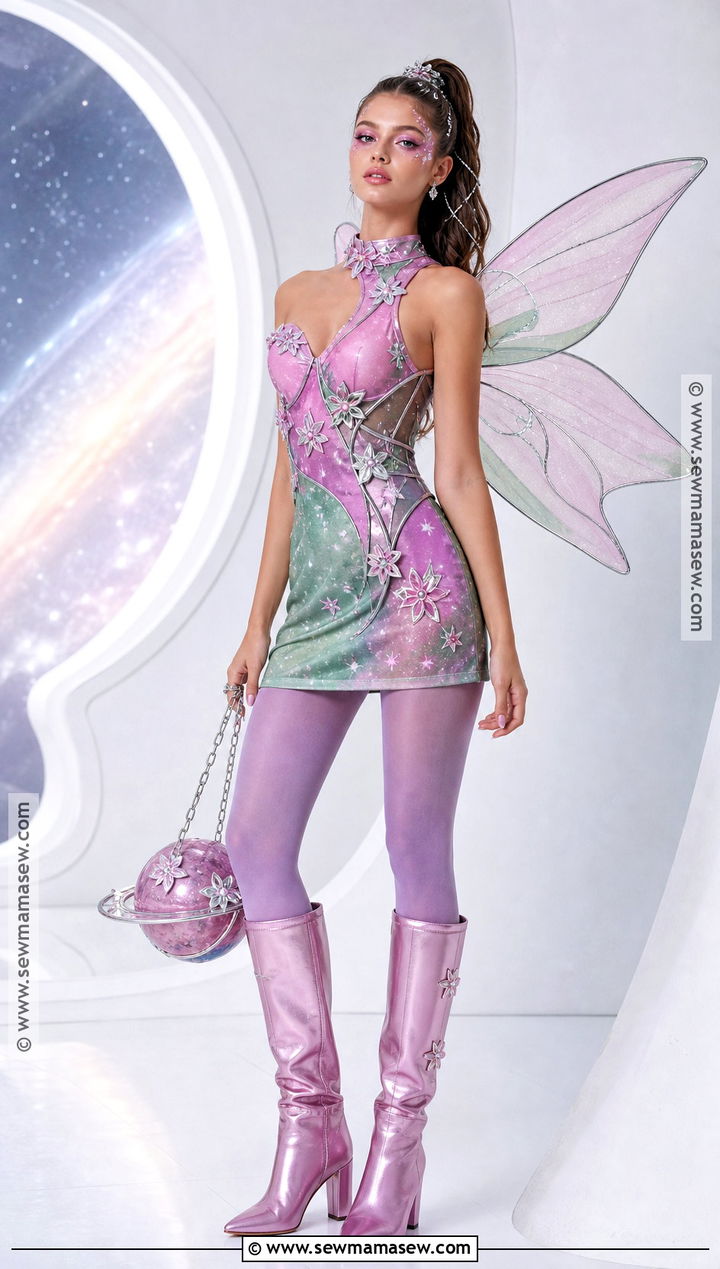 Flora Cosmix Costume With Star Flowers - 35 flora winx club costume ideas