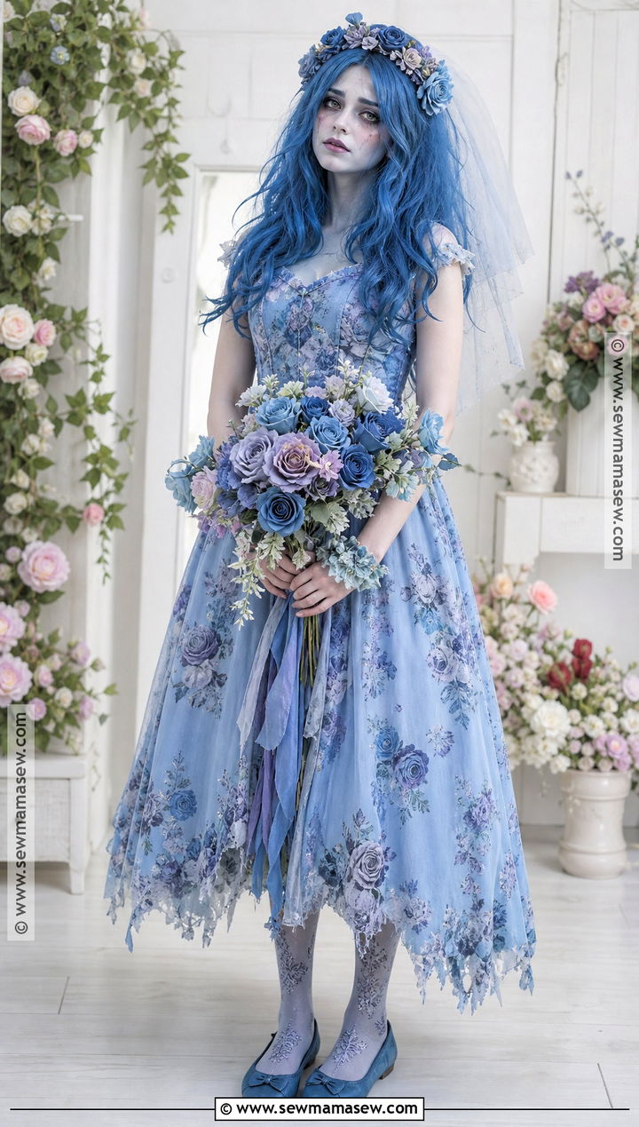 Floral Corpse Bride Costume - 50 corpse bride costume ideas