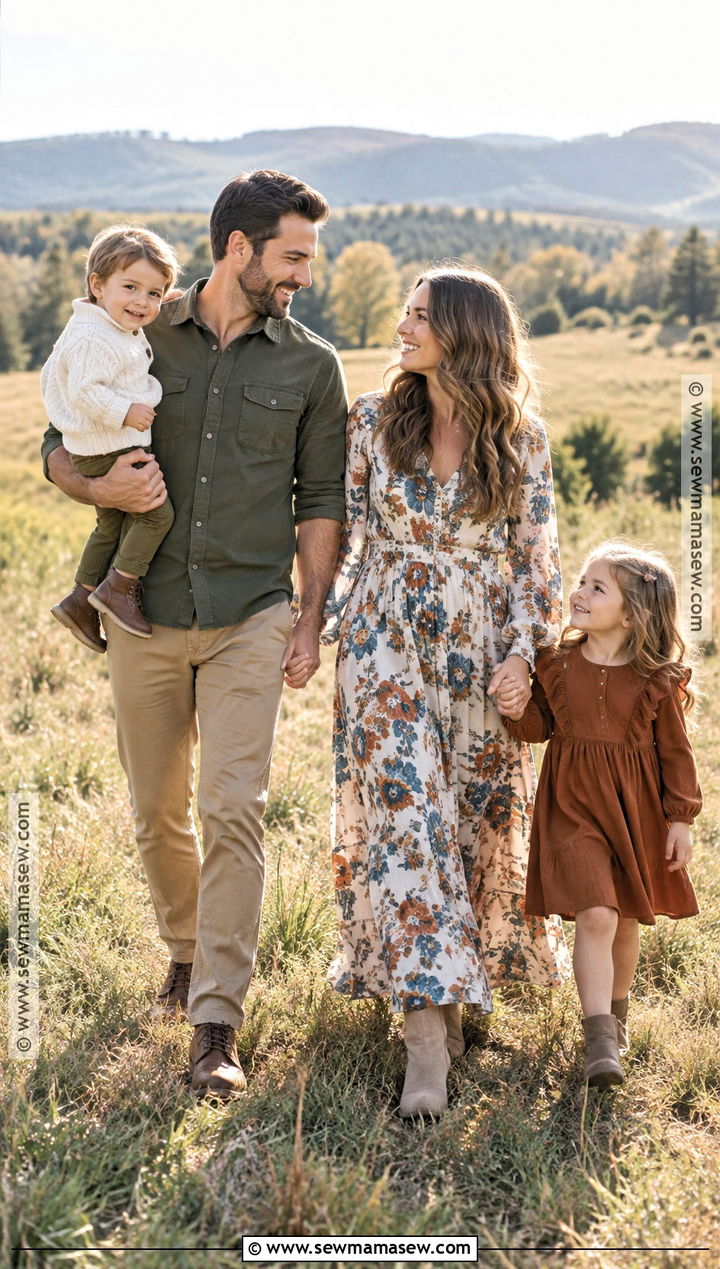 Floral Dress September Family Picture Outfits - 15 family pictures september outfits