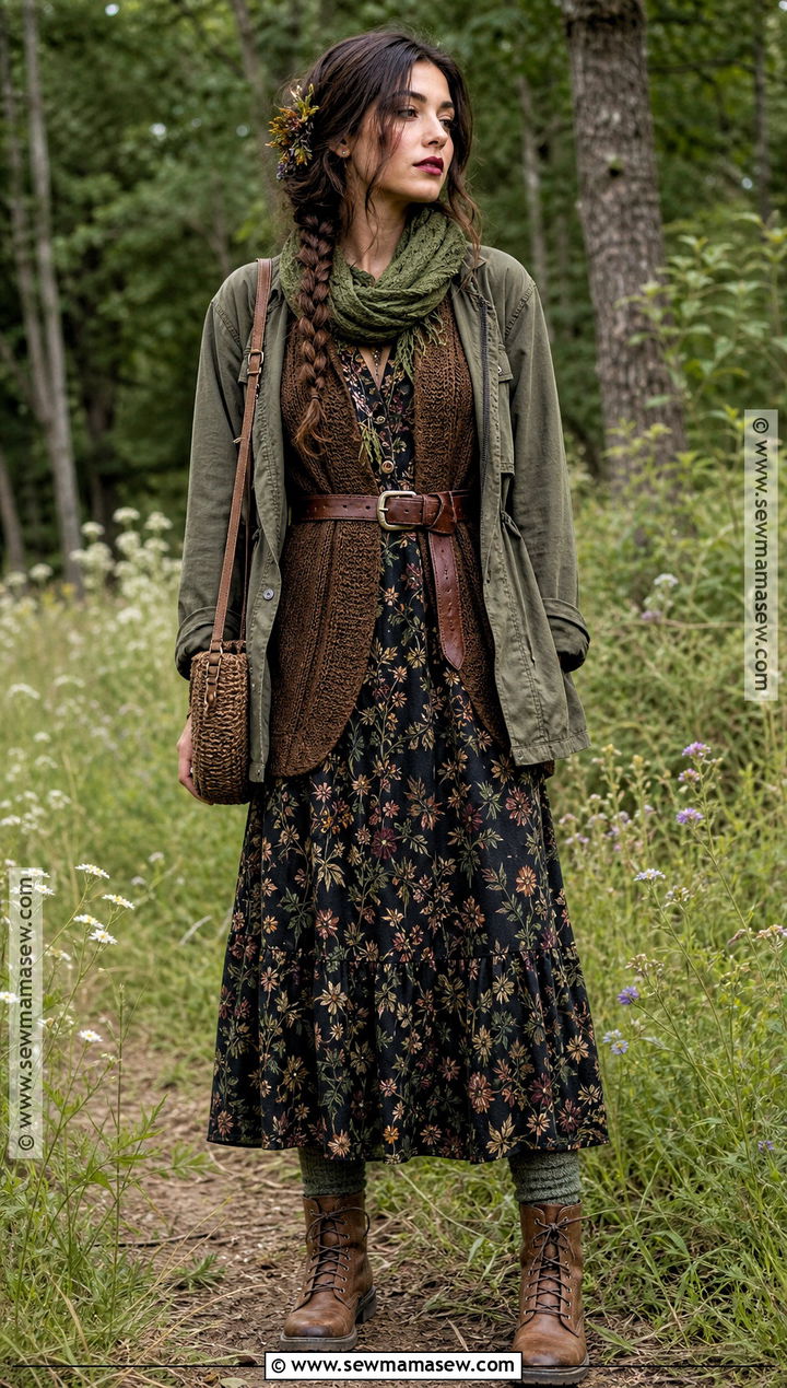 Floral Forest Witch Outfit - 35 forest witch outfit ideas