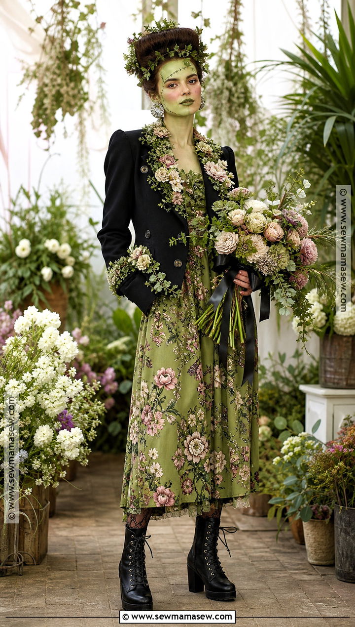 Floral Frankenstein Costume - 45 frankenstein costume ideas