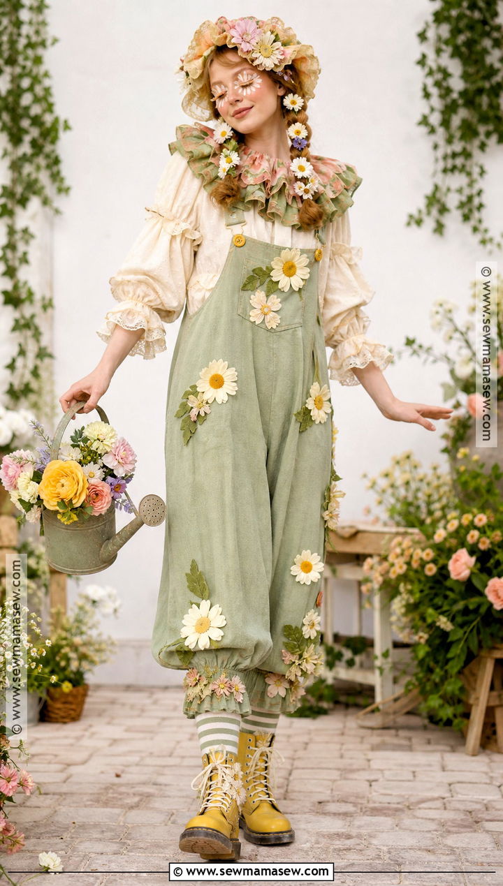 Floral Garden Clown Costume - 30 Clown Costume Aesthetic Ideas