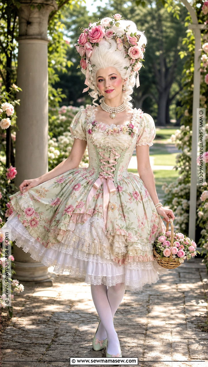 Floral Garden Marie Antoinette Costume - 35 marie antoinette costume halloween ideas