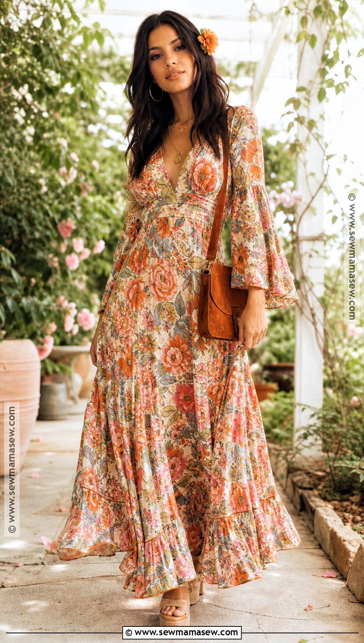 Floral Maxi Dress Priscilla Presley Costume - 40 priscilla presley costume ideas