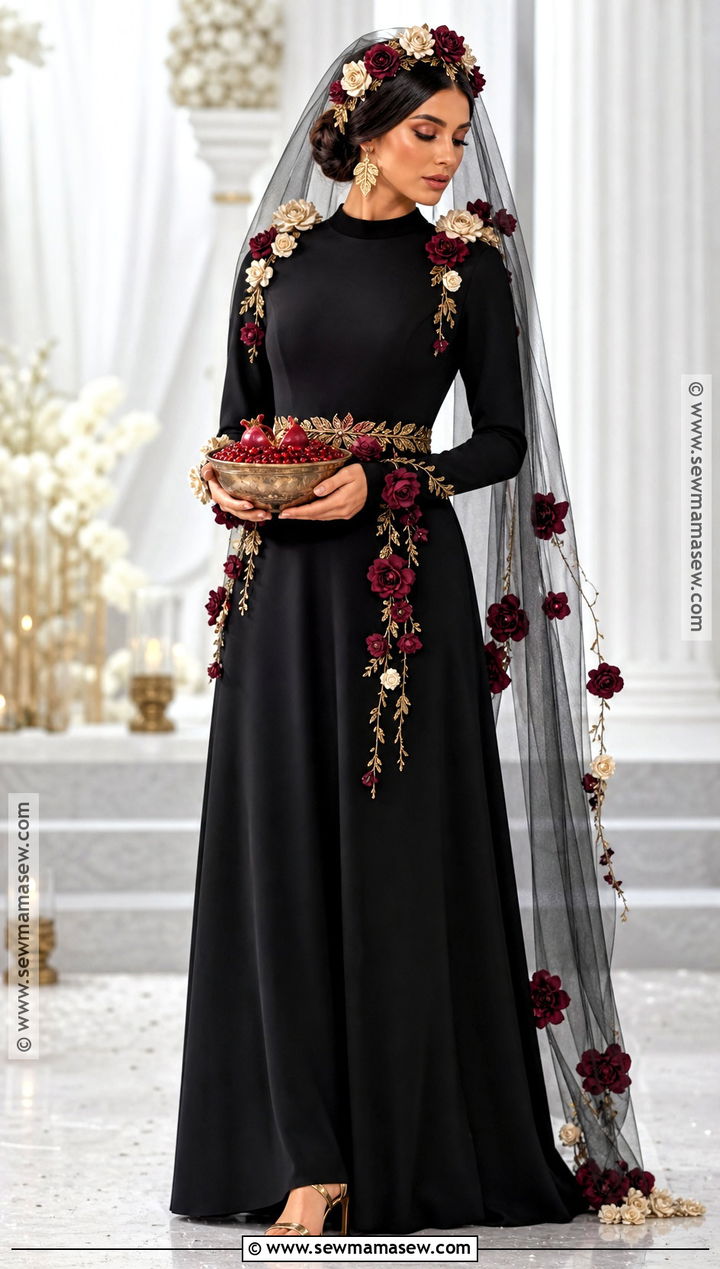 Floral Veil Persephone Costume - 40 Persephone Costume Ideas