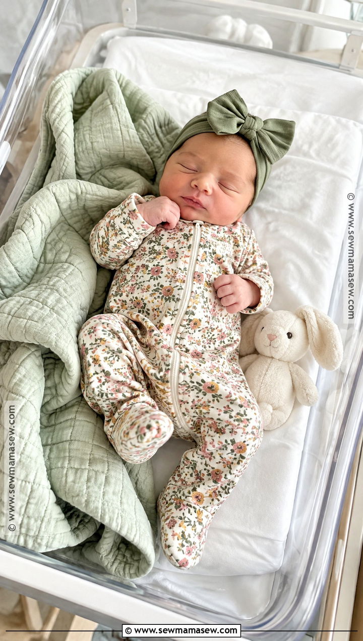 Floral Zip Sleeper Baby Girl Fall Coming Home Outfit - 15 baby girl coming home outfit fall ideas