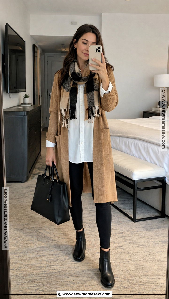 Florence Fall Long Cardigan And Leggings Outfit - 20 Florence Outfits Fall