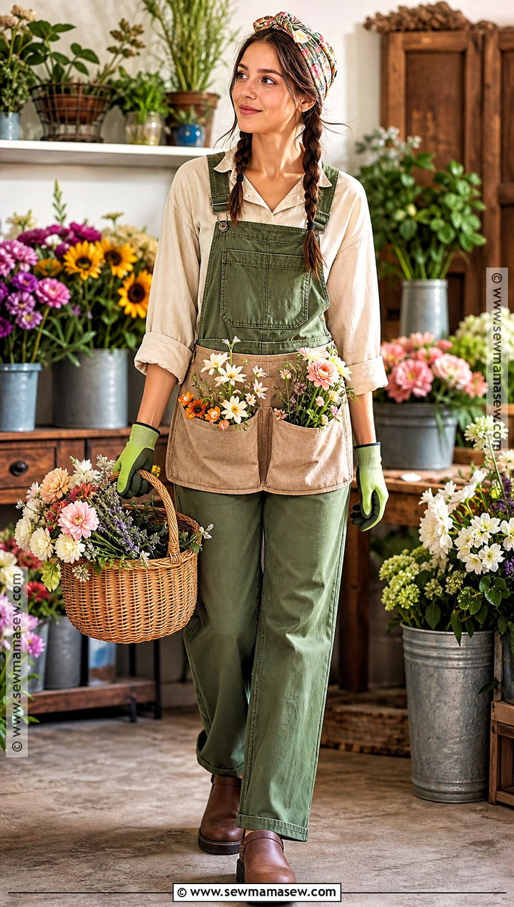 Florist Costume With Flower Basket - 45 cute costumes