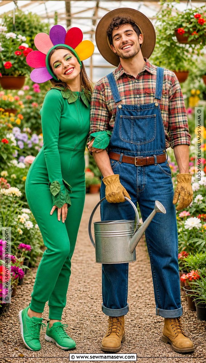 Flower And Gardener Costume - 30 costumes for 2