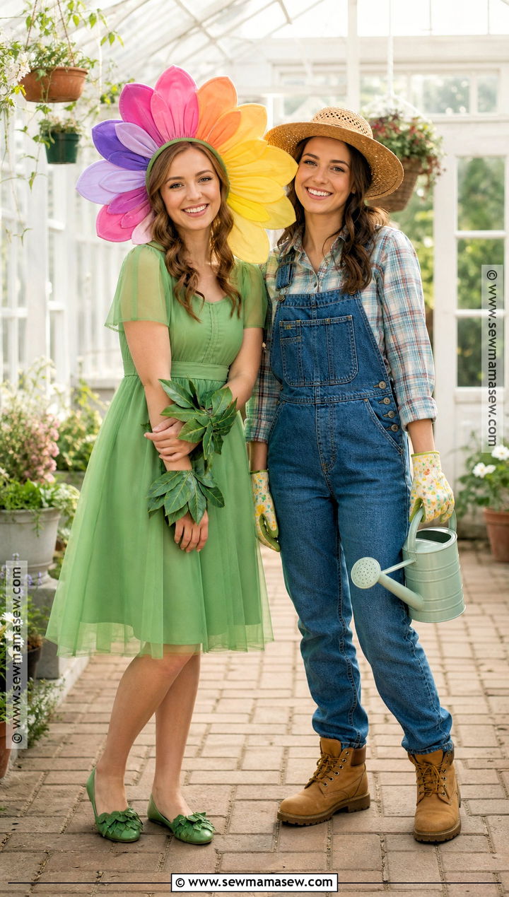 Flower And Gardener Duo Costume - 45 halloween costumes women duo