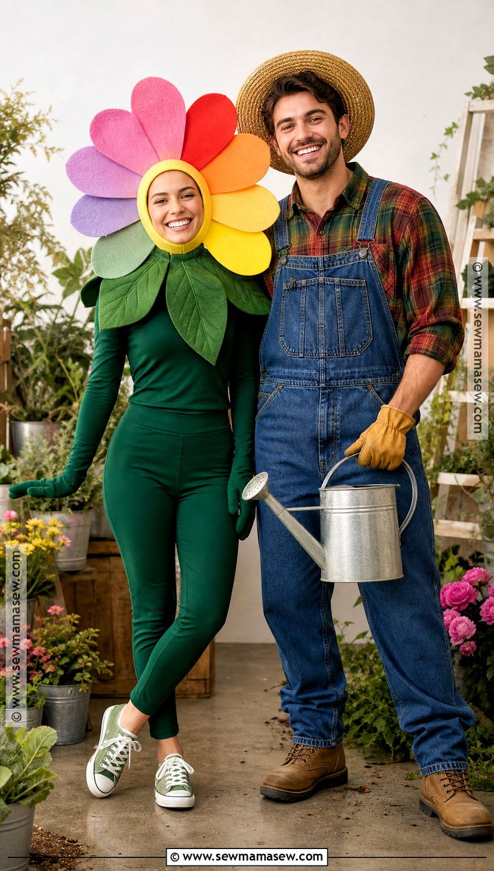Flower And Gardener Duo Costume - 40 halloween costume duo ideas