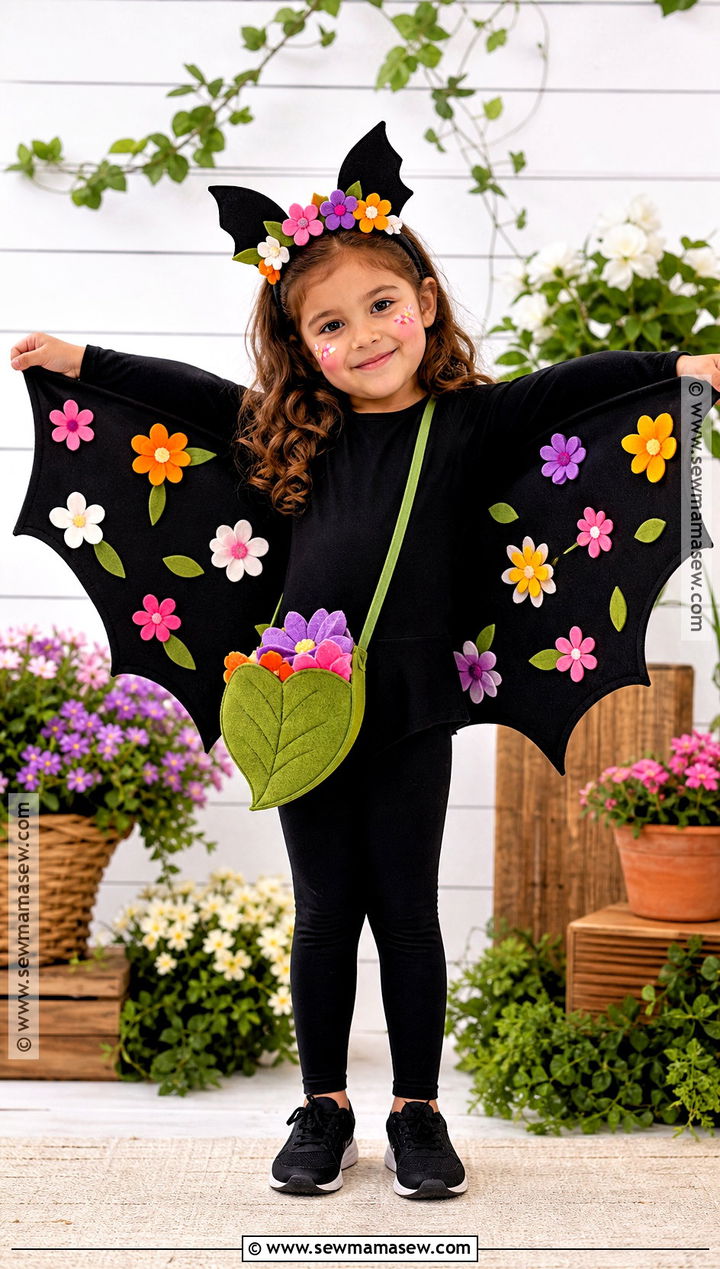 Flower Bat Costume - 30 bat costume ideas for kids