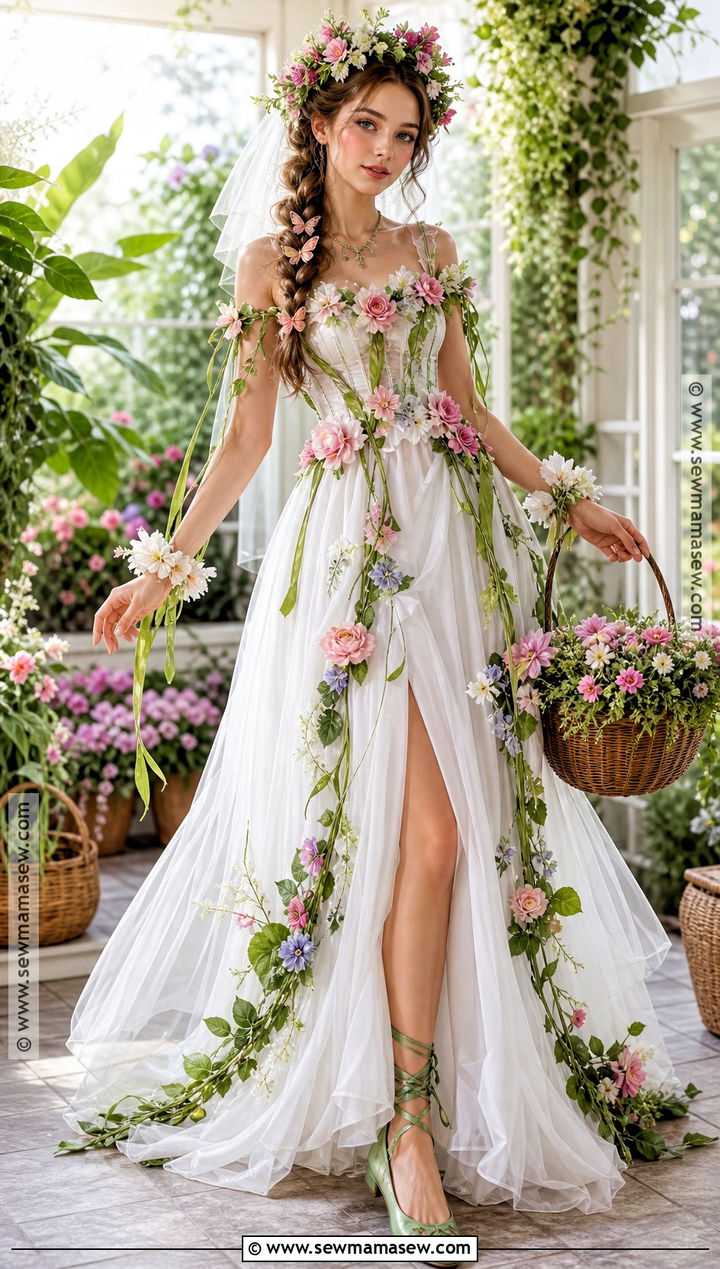 Flower Garden Bride Costume - 35 bride halloween costume ideas