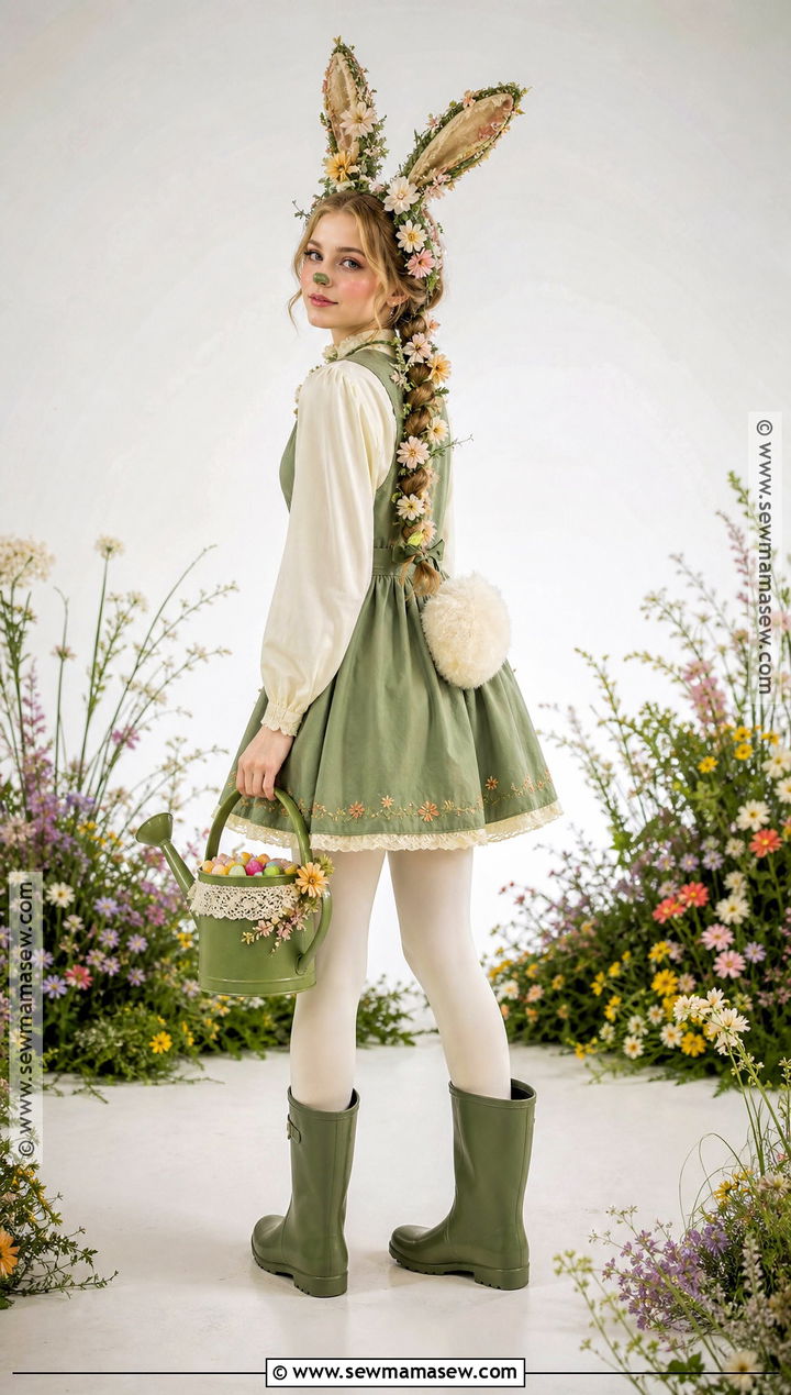 Flower Garden Bunny Costume - 30 Halloween Bunny Costume Ideas