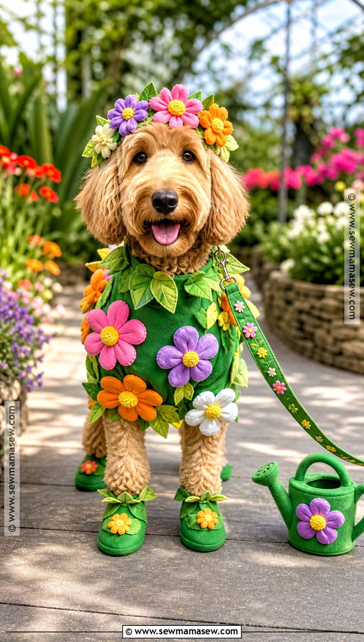 Flower Garden Dog Costume - 40 dog costumes