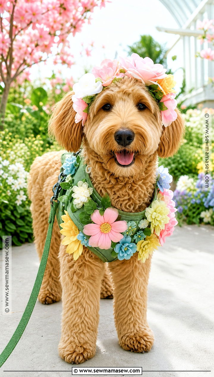 Flower Garden Dog Costume With Petals - 35 dog costume ideas