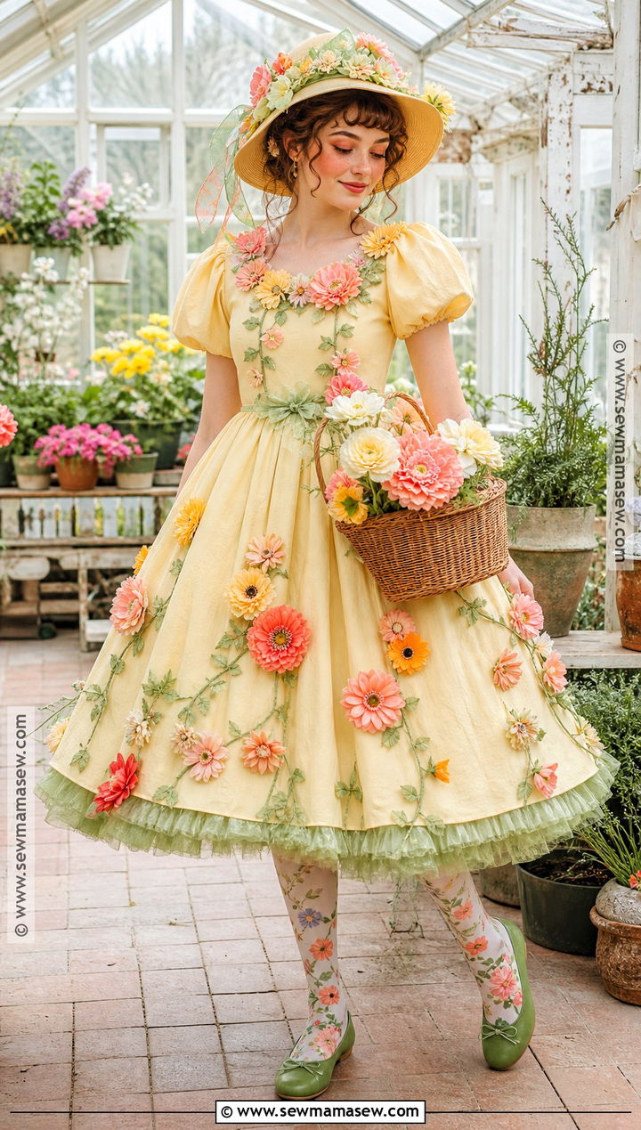 Flower Garden Doll Costume - 40 doll costume ideas