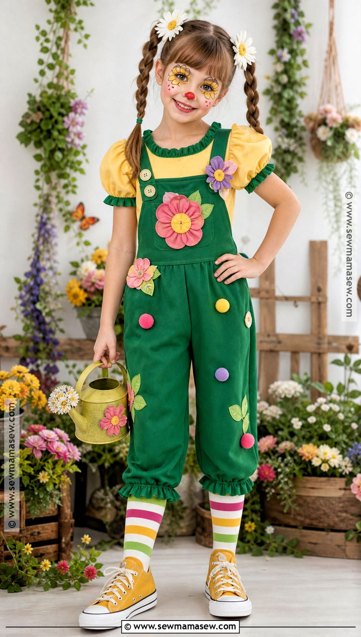 Flower Garden Girl Clown Costume - 30 girl clown costume ideas