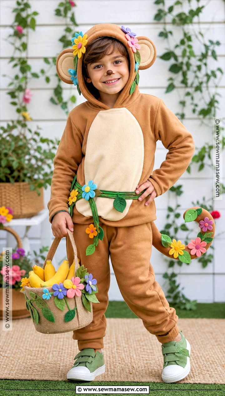Flower Garden Monkey Costume - 30 monkey costume ideas for kids