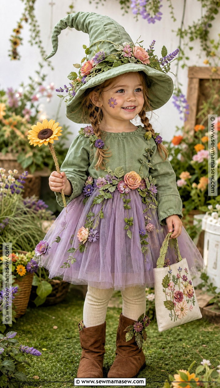 Flower Garden Toddler Witch Costume - 30 toddler witch costumes