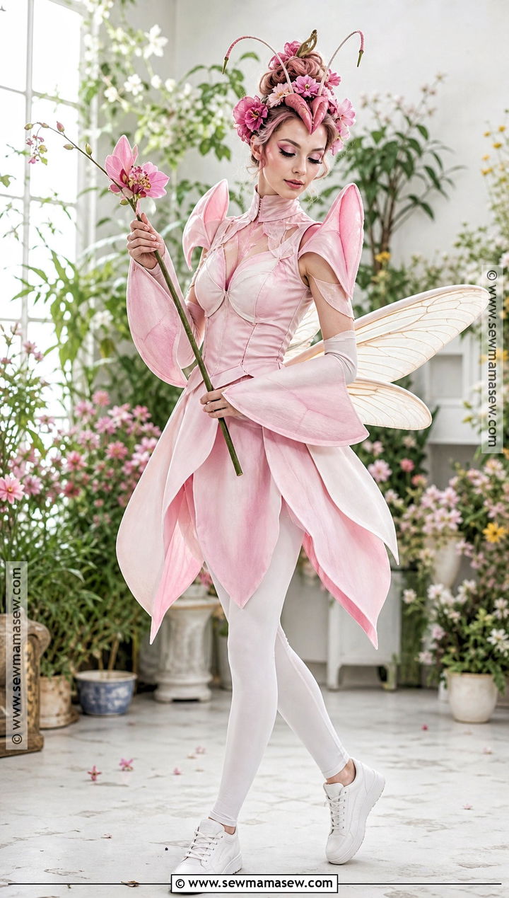 Flower Mantis Costume - 35 bug costume ideas