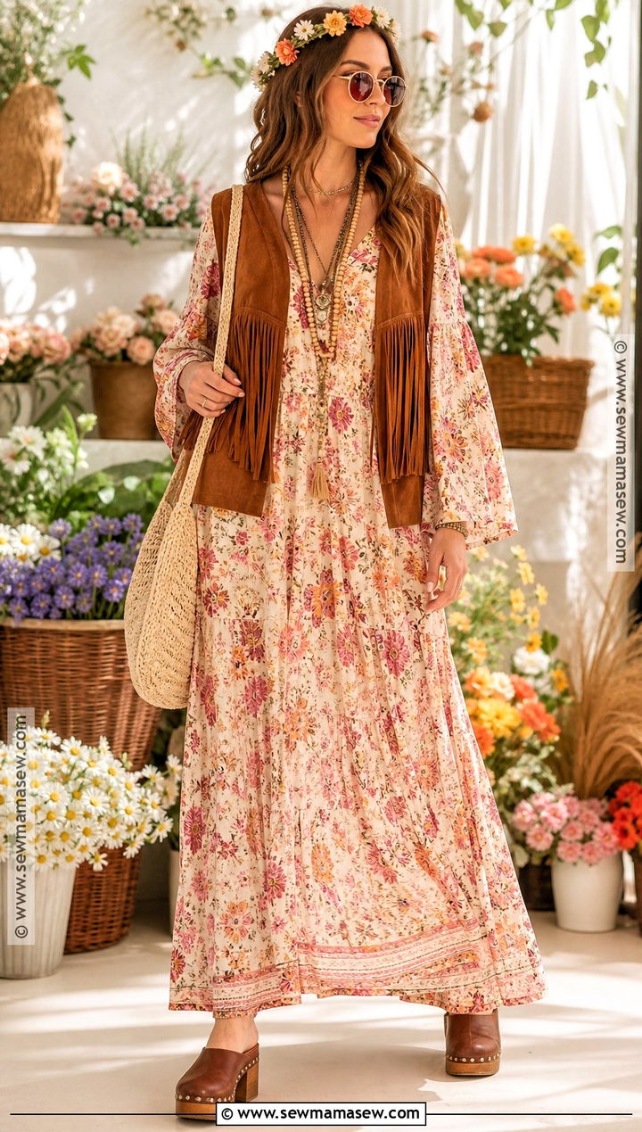 Flower Power Hippie Costume - 30 70S Costume Ideas for Women