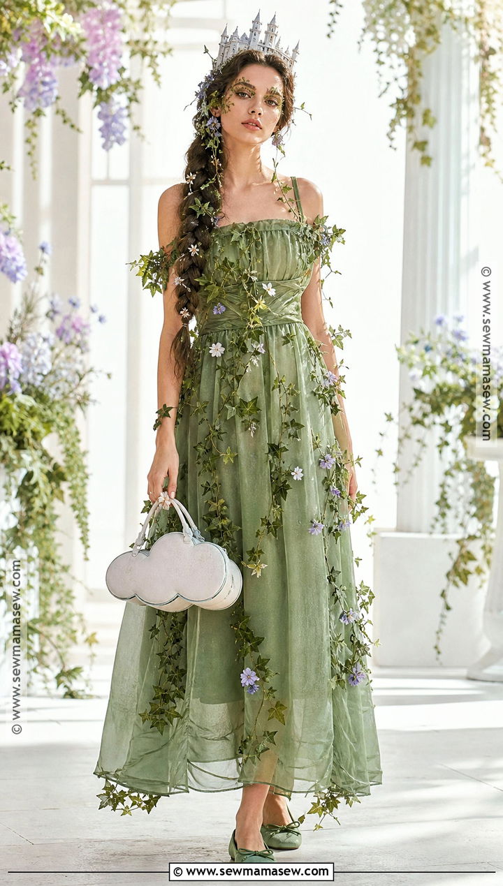 Flowering Beanstalk Costume With Green Dress - 30 jack and the beanstalk costume ideas