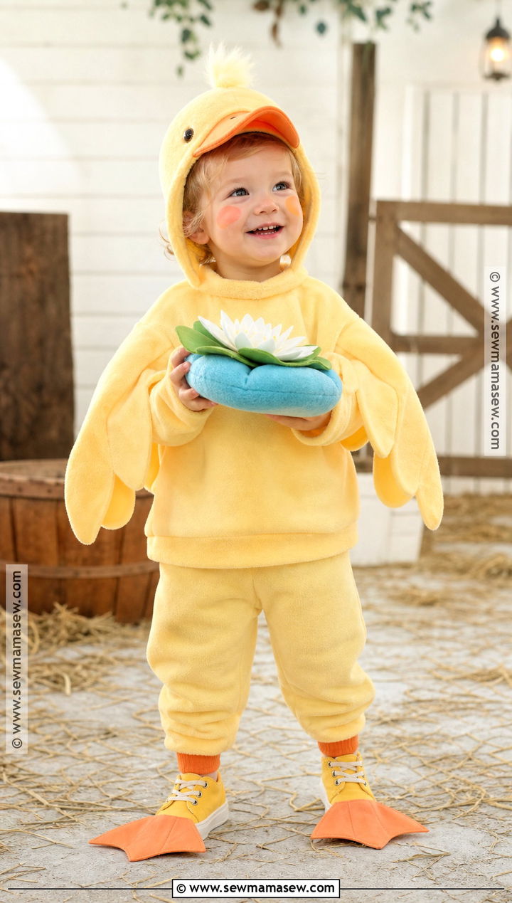 Fluffy Duckling Costume - 30 farm animal costumes
