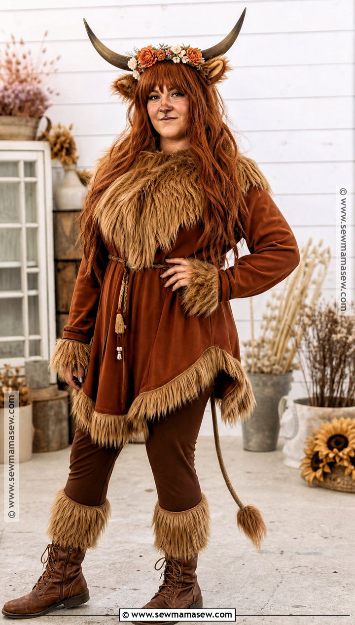 Fluffy Highland Cow Cosplay - 30 cow cosplay ideas