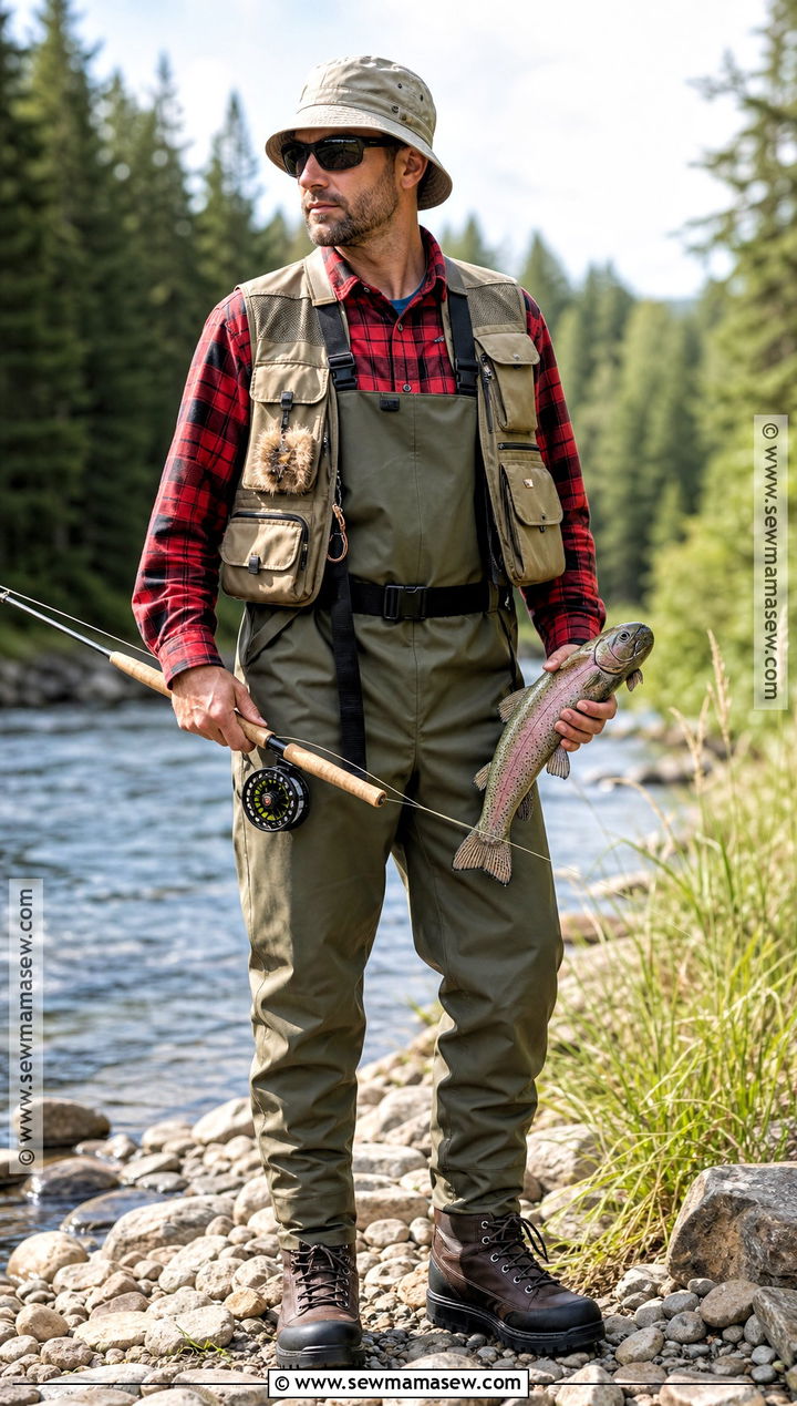 Fly Fisherman Costume With Waders - 35 Fisherman Costume Ideas