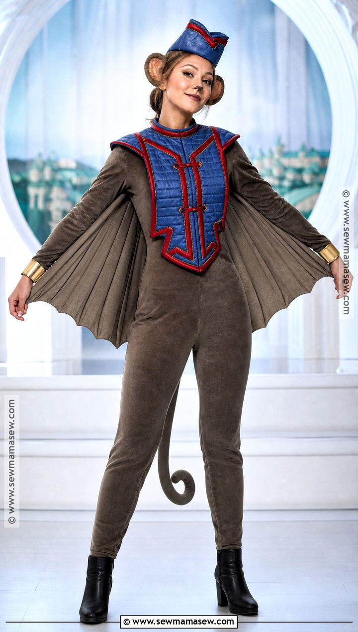 Flying Monkey Costume With Blue Vest - 35 Monkey Costume Ideas for Women