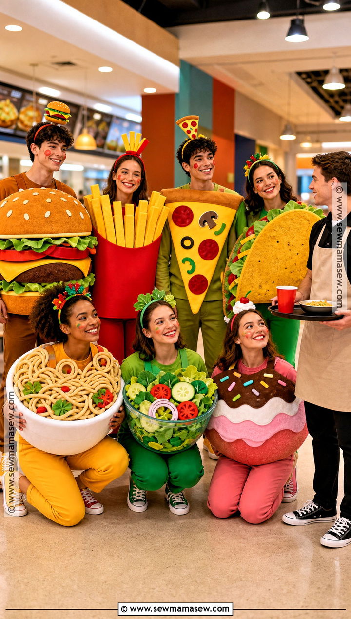 Food Court Group Costume - 35 big group costume ideas