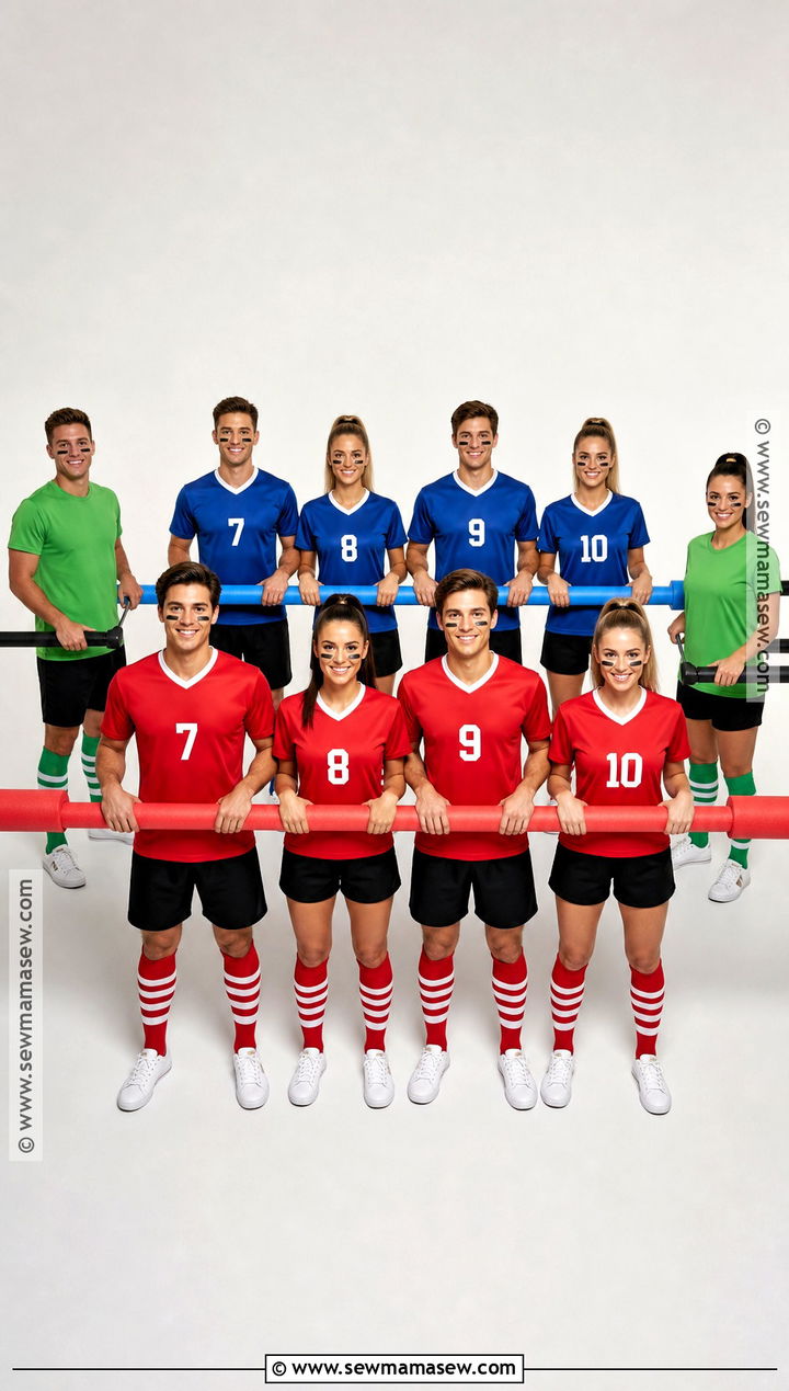 Foosball Soccer Team Costume - 30 Soccer Team Halloween Costumes