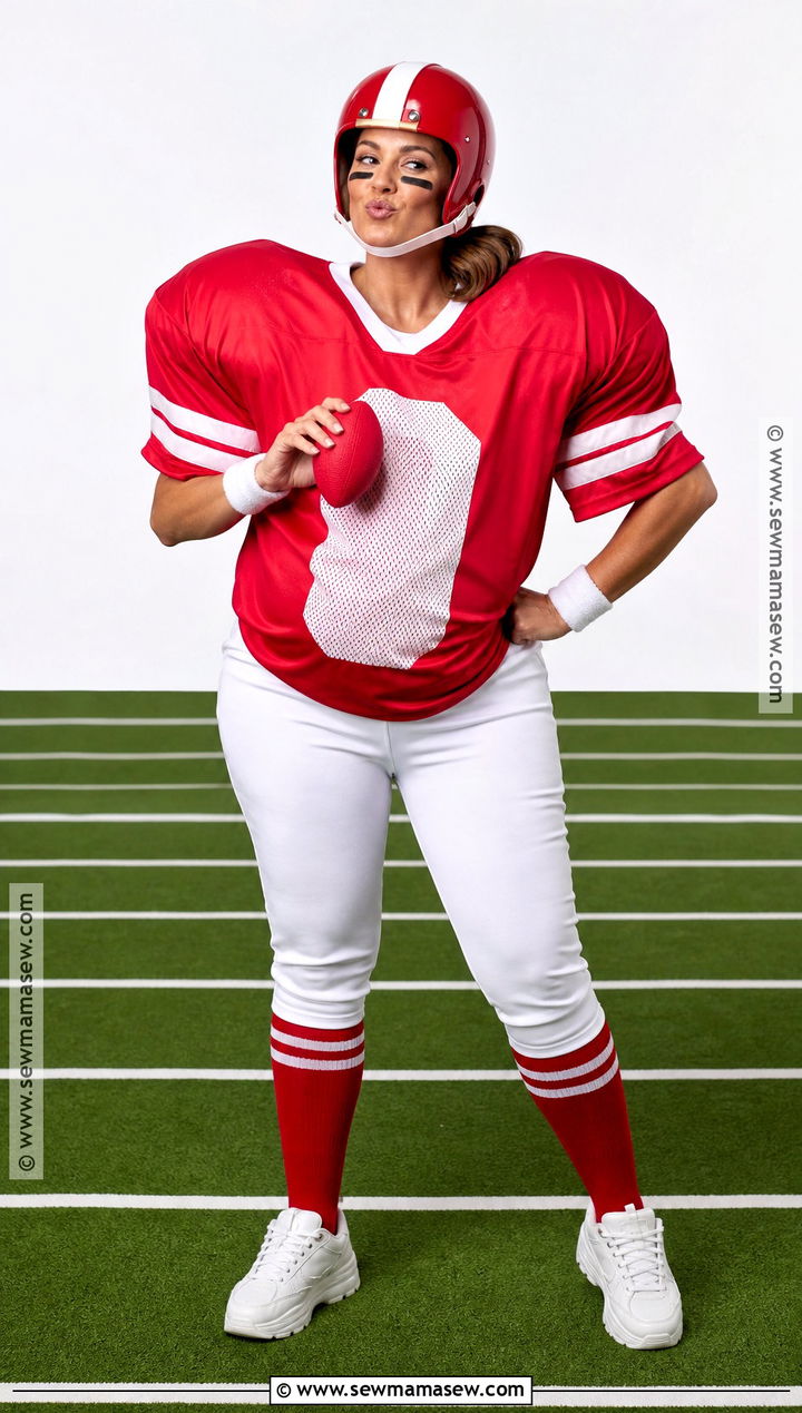 Football Costume With Inflatable Shoulder Pads - 35 football costume ideas