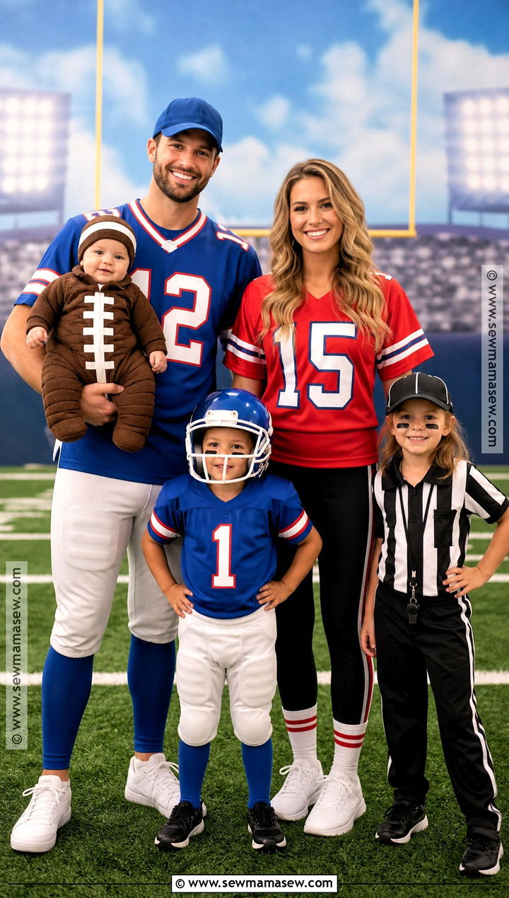 Football Family And Baby Football Costume - 40 family costumes with for babies