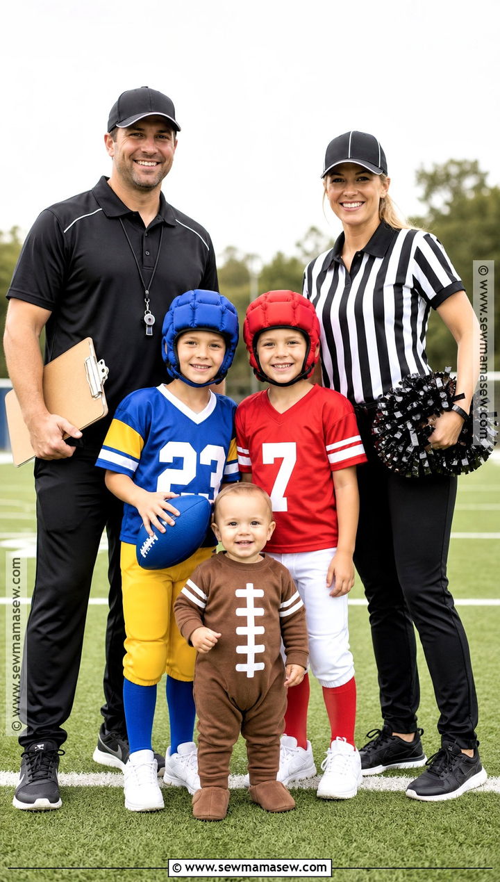 Football Family Costume - 35 football costume ideas