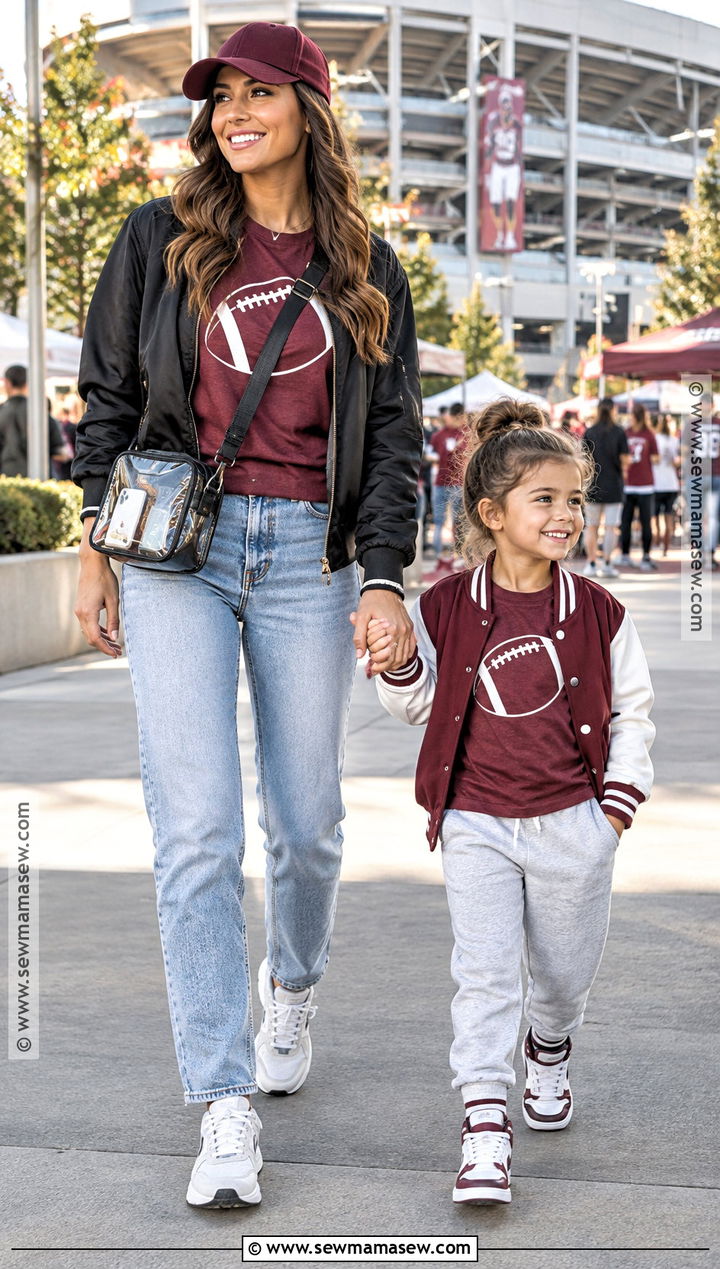 Football Game Day Mommy and Me Shirts - 15 fall mommy and me shirts